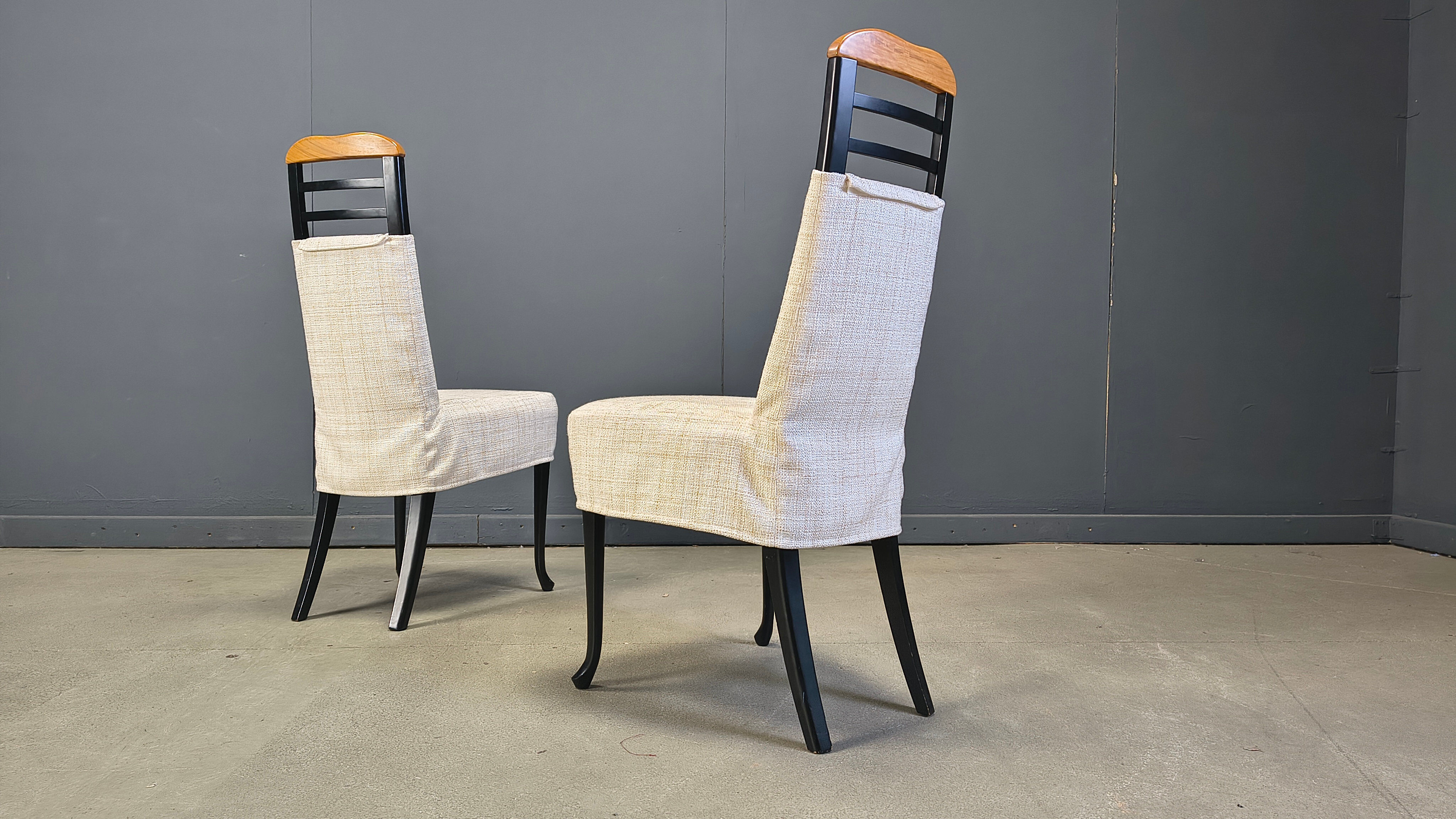 Vintage dining chairs by Giorgetti, 1970s