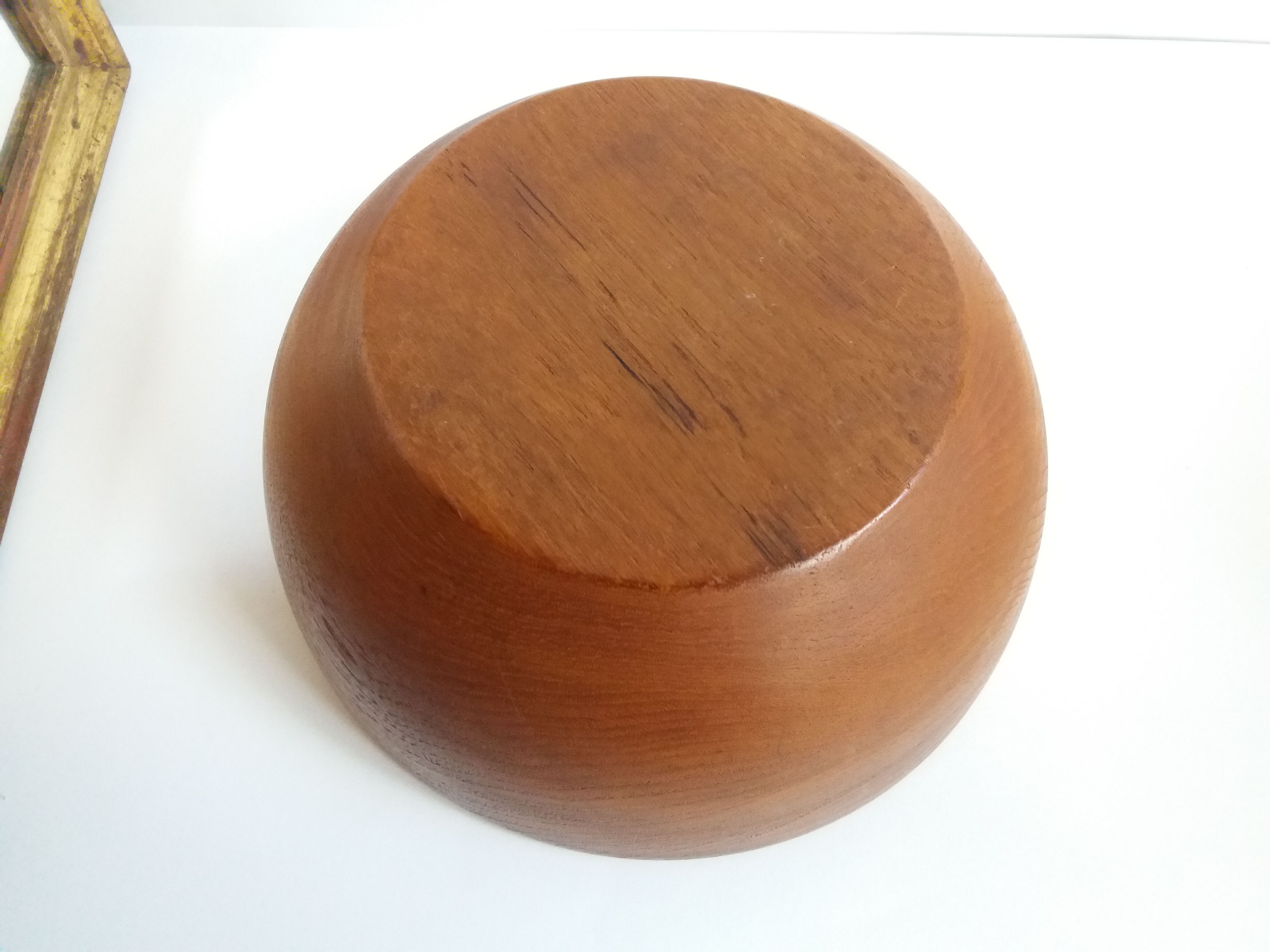 Empty old gilded wood pocket