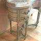 Louis XVI-style kidney hairdresser in patinated hetre