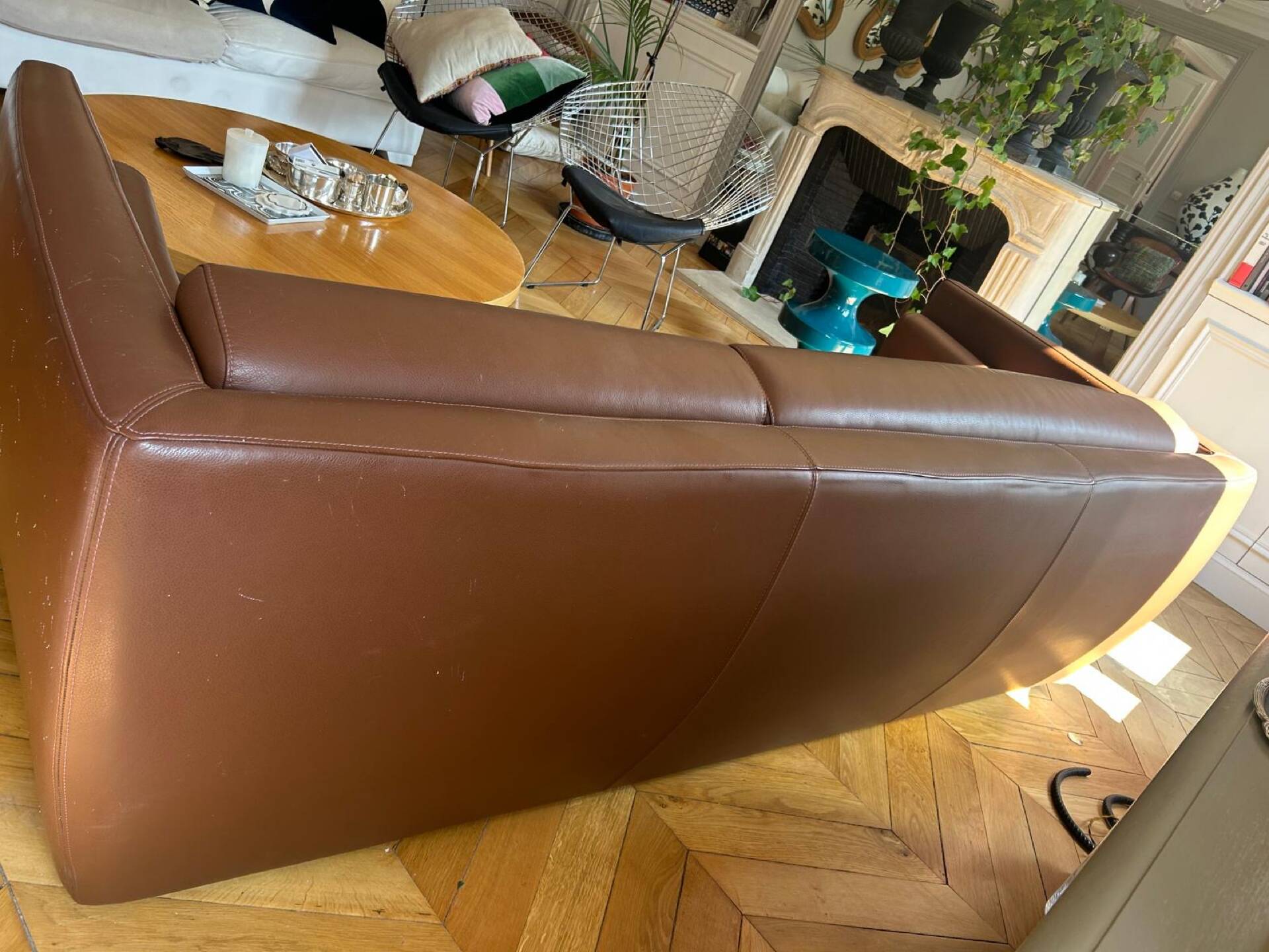 Christophe Delcourt for Roche Bobois Leather Sofa