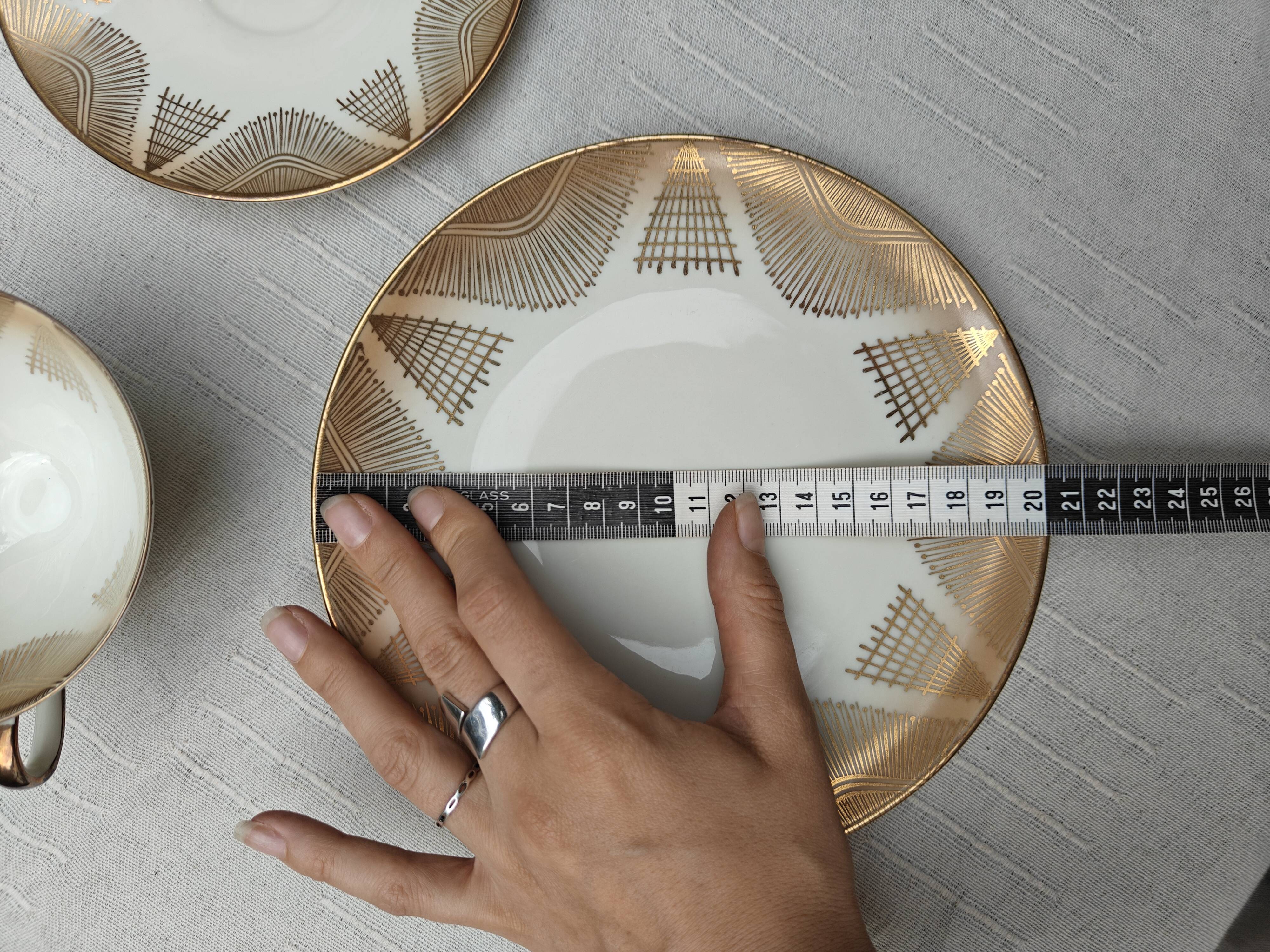 Vintage tea/coffee trio in porcelain from Bavaria Winterling Marktleuthen —