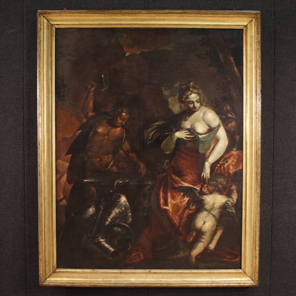 Great 17th-century mythological painting, Venus in Vulcan's Forge
