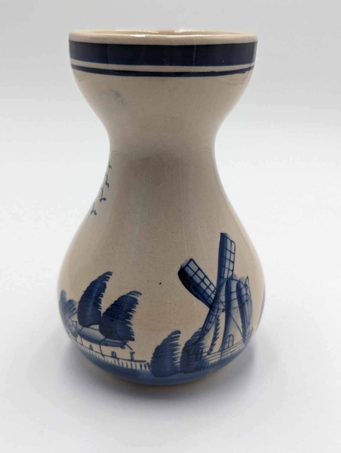 Vase en céramique bleue