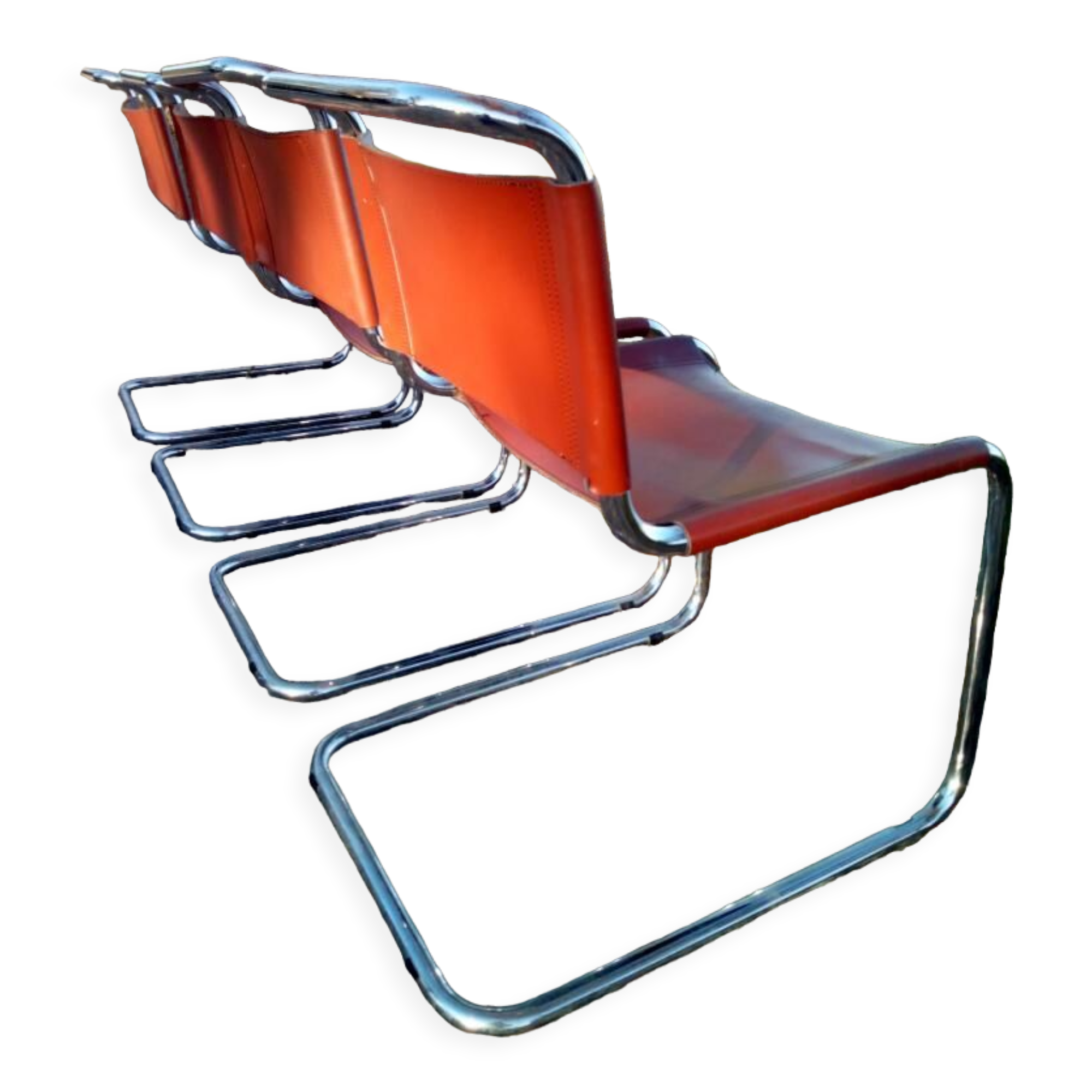 4 Marcel Breuer design chairs, model B33
