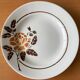 6 old earthenware plates from Saint-Amand (North)