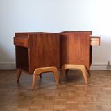 pair of bedside tables from the 1950s-1960s