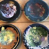 Service 6 vintage ceramic plates