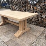Renovated solid oak monastery table