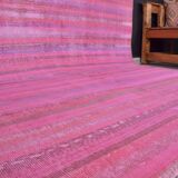 Stripe Neutral Vintage Wool Rug sku2351