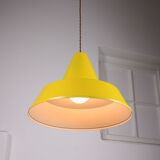 Vintage yellow metal lamp