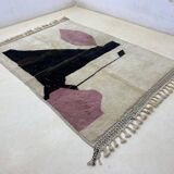 Handmade pure wool Atlas rug, size 200x300 cm.
