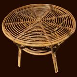 Rattan coffee table 60'S