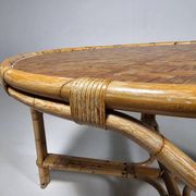 Table de salle à manger "patio" en bambou, Italie, années 1960