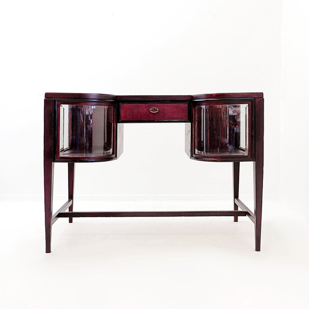 Console avec vitrines courbes - Style Art Déco