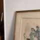 Lithograph Elegant Woman Greyhound Latin Union Edition Lucien Fontanarosa