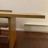 Grande table à manger en chêne brut technicraft
