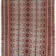 Vintage carpet Uzbek Bukhara handmade 127cm x 173cm 1960s, 1C491