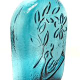 Glass decanter by Stelvia Italy 60s 70s