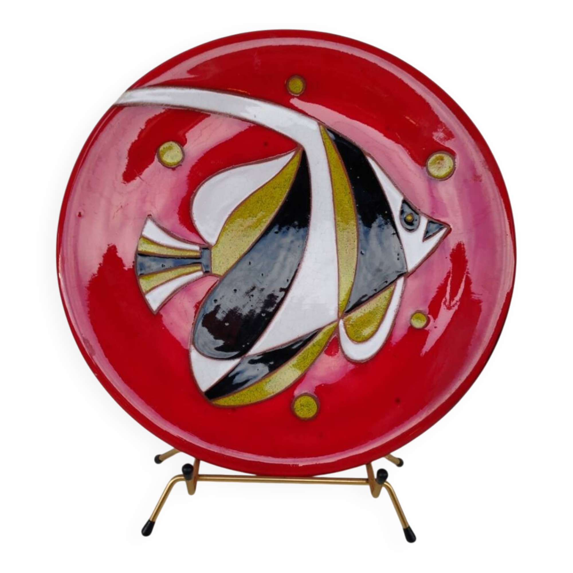 Plate by Jean Picart Le Doux, mid-20th century.
