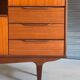 Very beautiful Scandinavian highboard in teak from the 1960s.