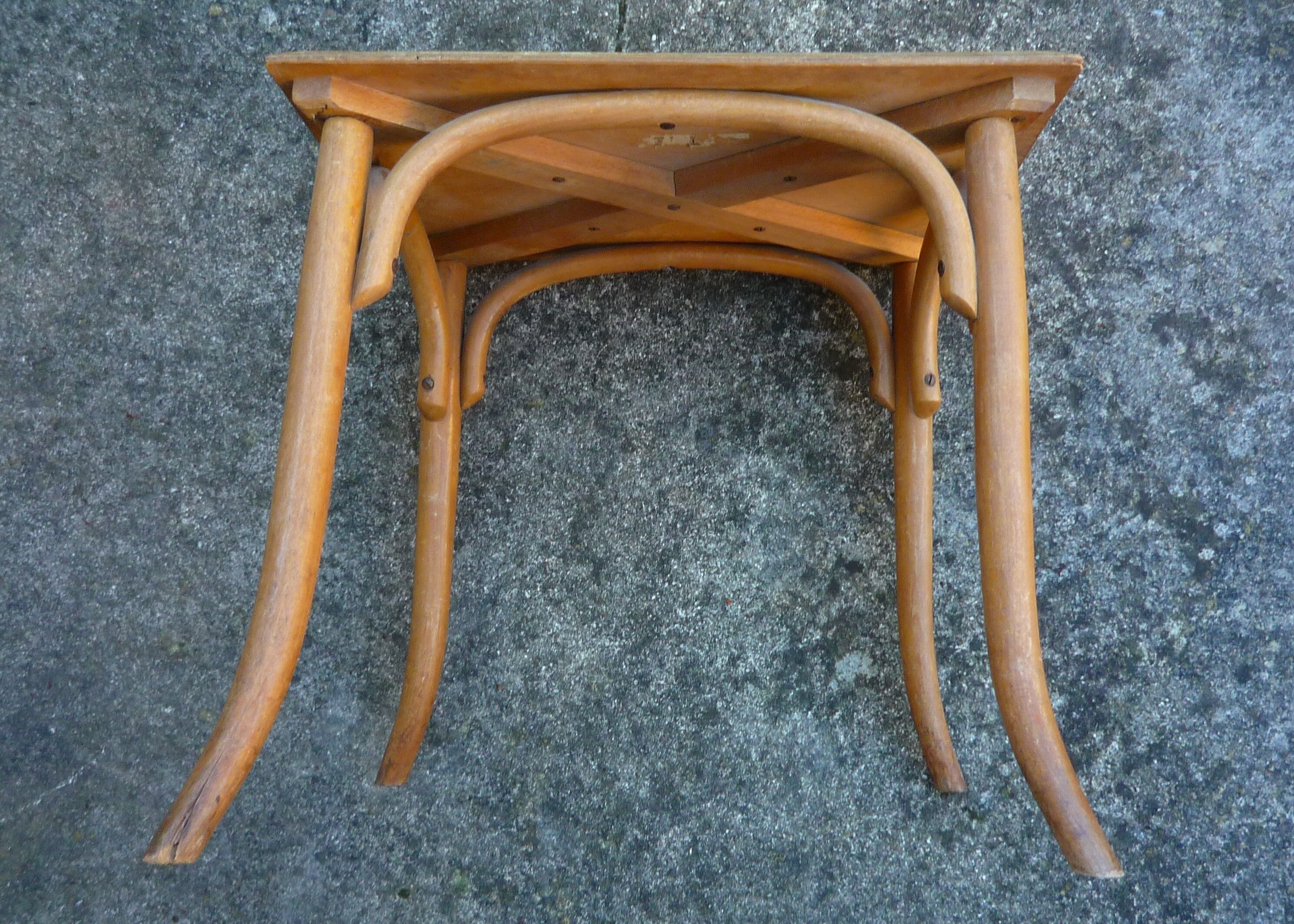 Small wooden coffee table, circa 1910