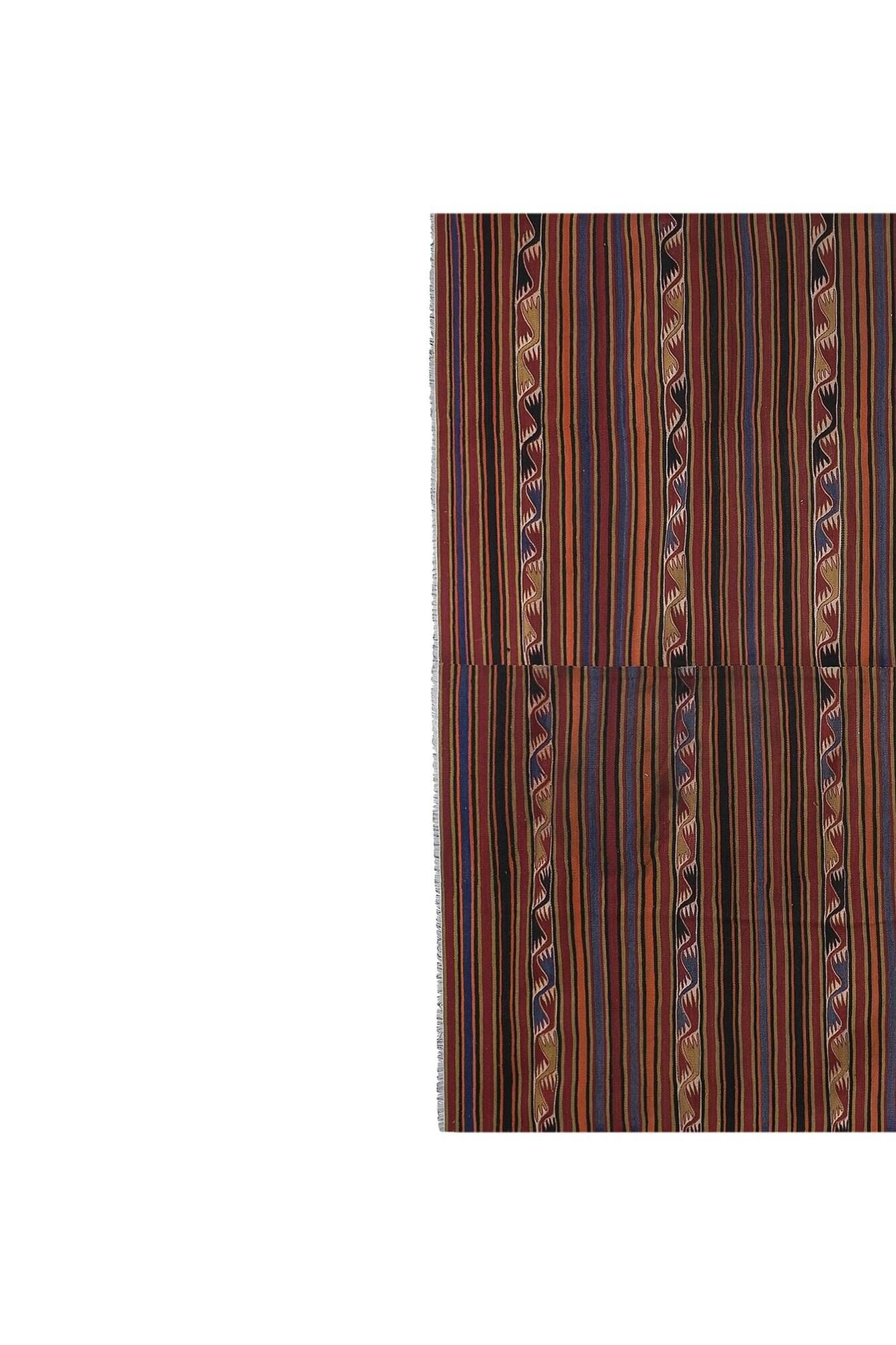 Vintage Turkish kilim handwoven 275x380 cm