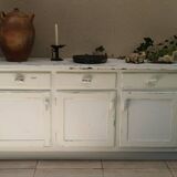 Rustic antique patinated sideboard