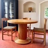 4 chaises en pin et corde tressée