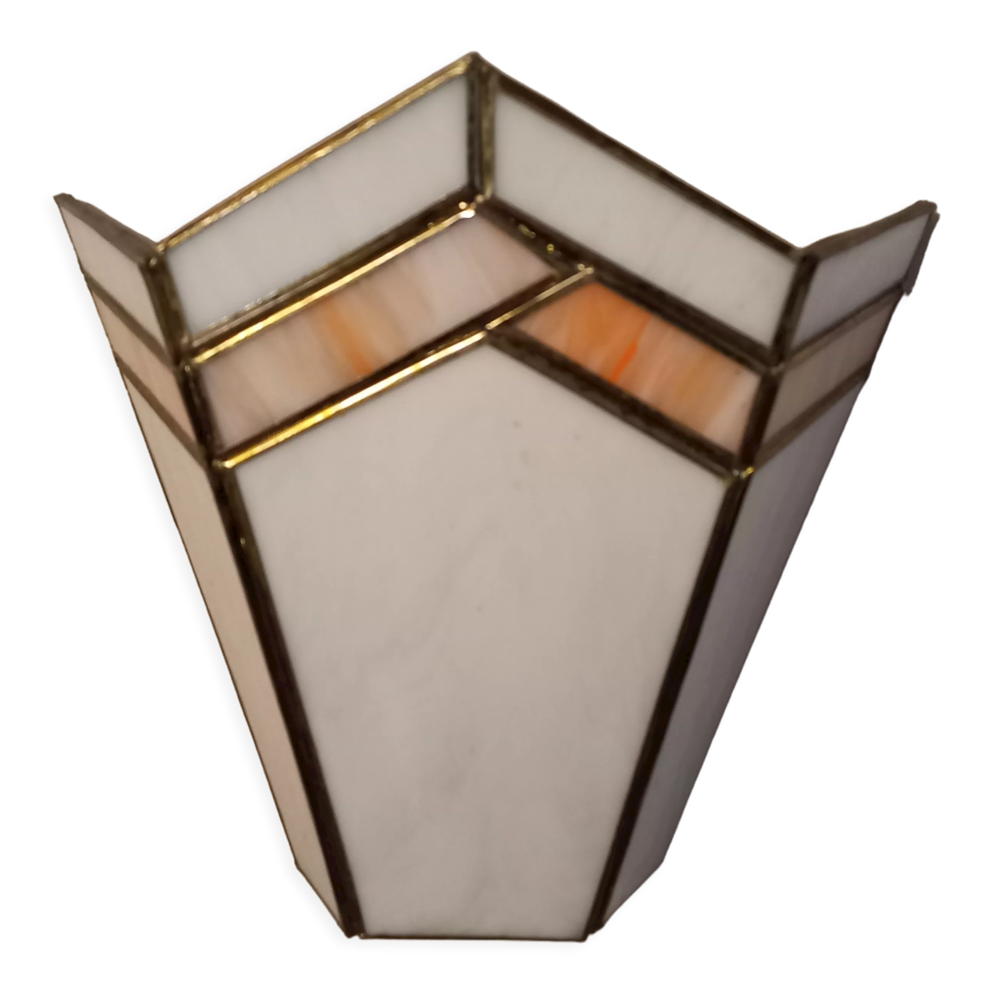 Stained glass wall lamp