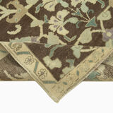 1950s hand-knotted antique turkish beige rug 151 cm x 263 cm