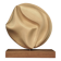 1980s carved applewood Abstract Sculpture