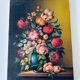 Huile sur toile bouquet de fleurs signé Anceschi