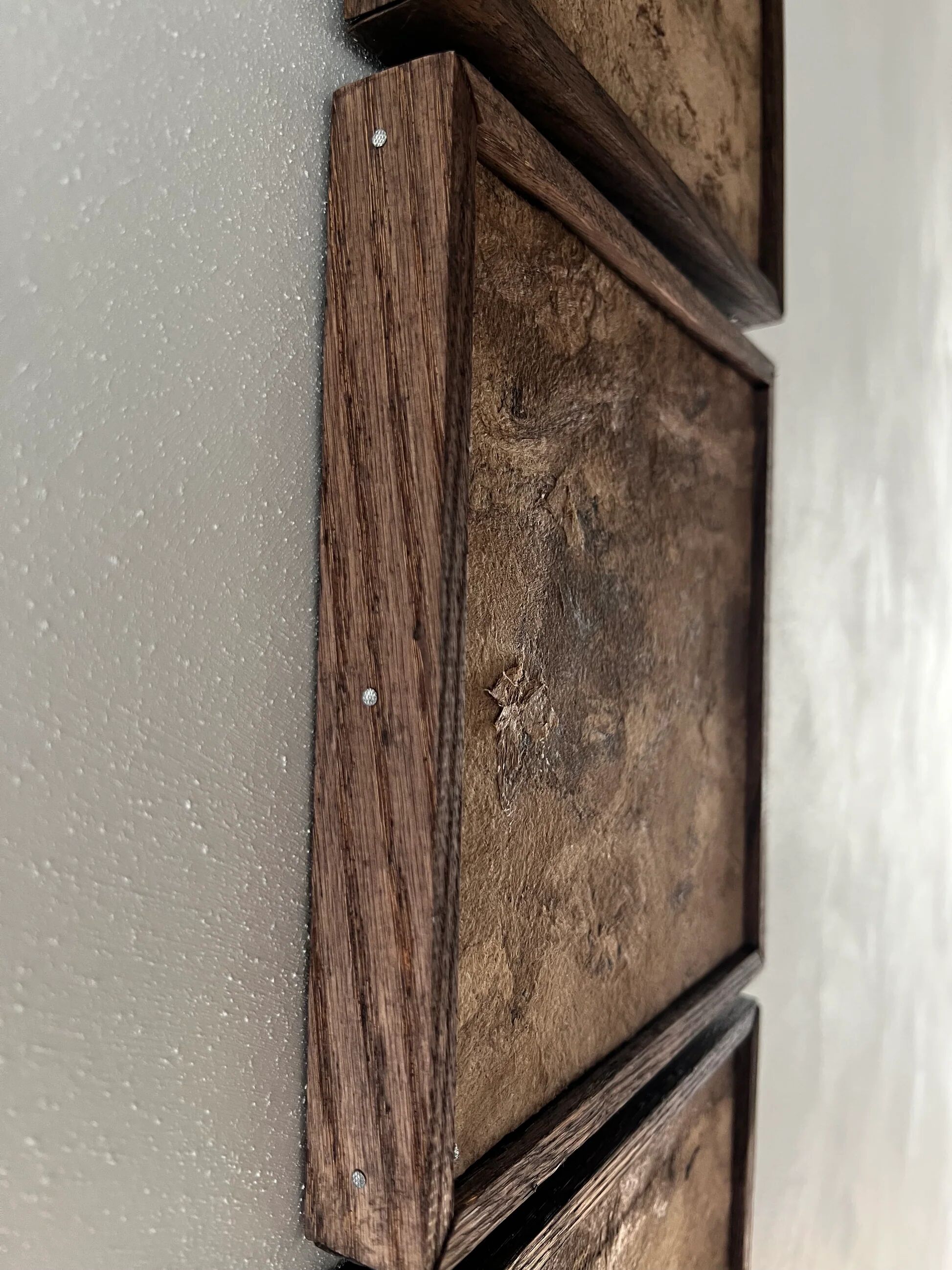 Triptych in bark paper