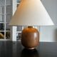 solid wood lamp from the 1960s