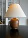 solid wood lamp from the 1960s