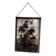 Stained glass "vegetation with peonies"