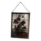 Stained glass "vegetation with peonies"