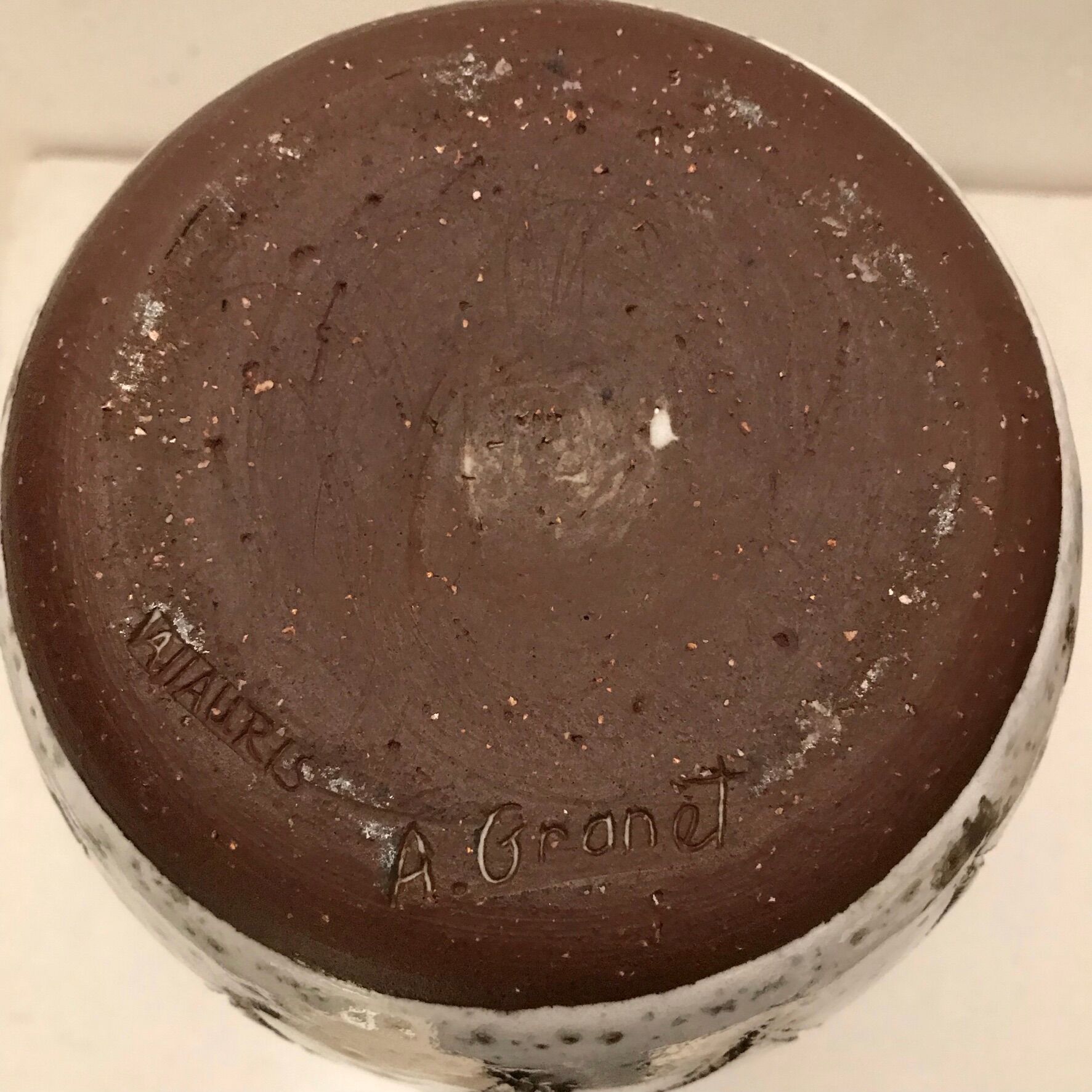 Ceramic vase Alain Granet, Vallauris, 1960