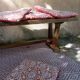 Pair of solid cherry wood farmhouse benches, 1950/60