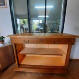 Oak shelving unit