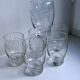 Lot de 6 verres à eau en cristal gravé années 50