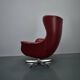 Leather swivel armchair from Up Závody , 1960s