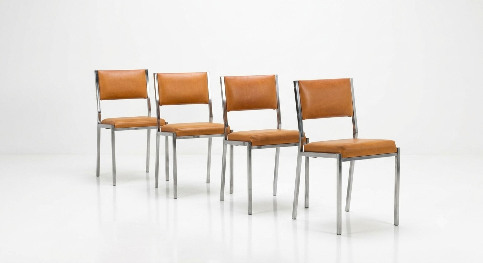 Lot 4 chaises vintage