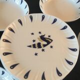 58 service pieces by Jean Picart le Doux for Air France