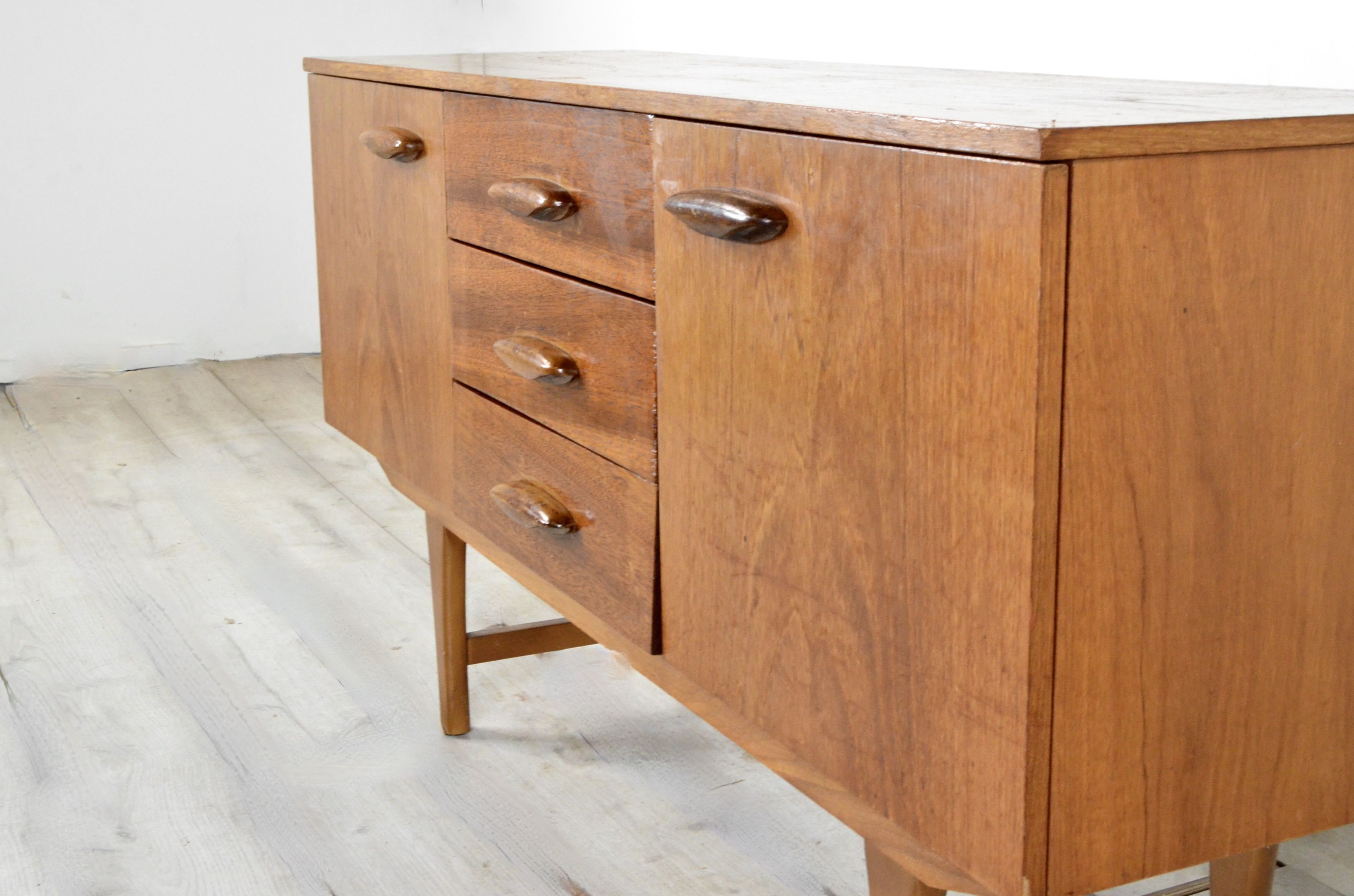 Midcentury Danish Style Petite Teak Sideboard. Vintage Modern / Danish / Scandinavian Style