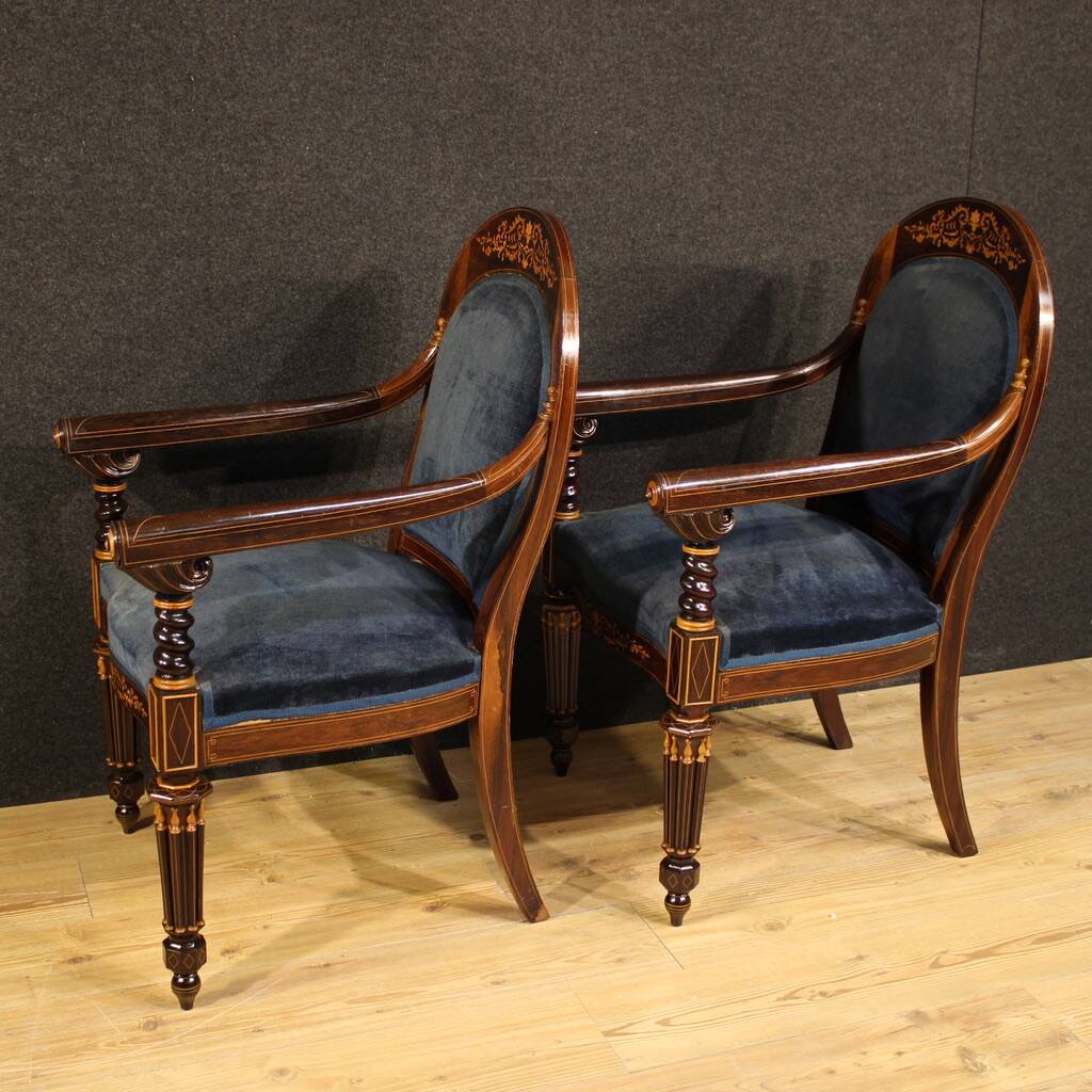 Pair of 19th century French armchairs