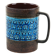 Trifoglio Blue ceramic mug, Italian design, 1960s, designer: Aldo Londi, ma