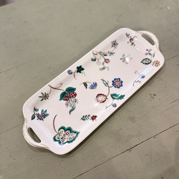 Cake or cake dish in Limoges porcelain, Bernardaud