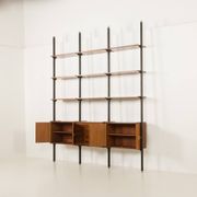 Italian mid century  floor to celling room divider or a bookcase.