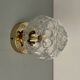 Vintage glass globe wall or ceiling light